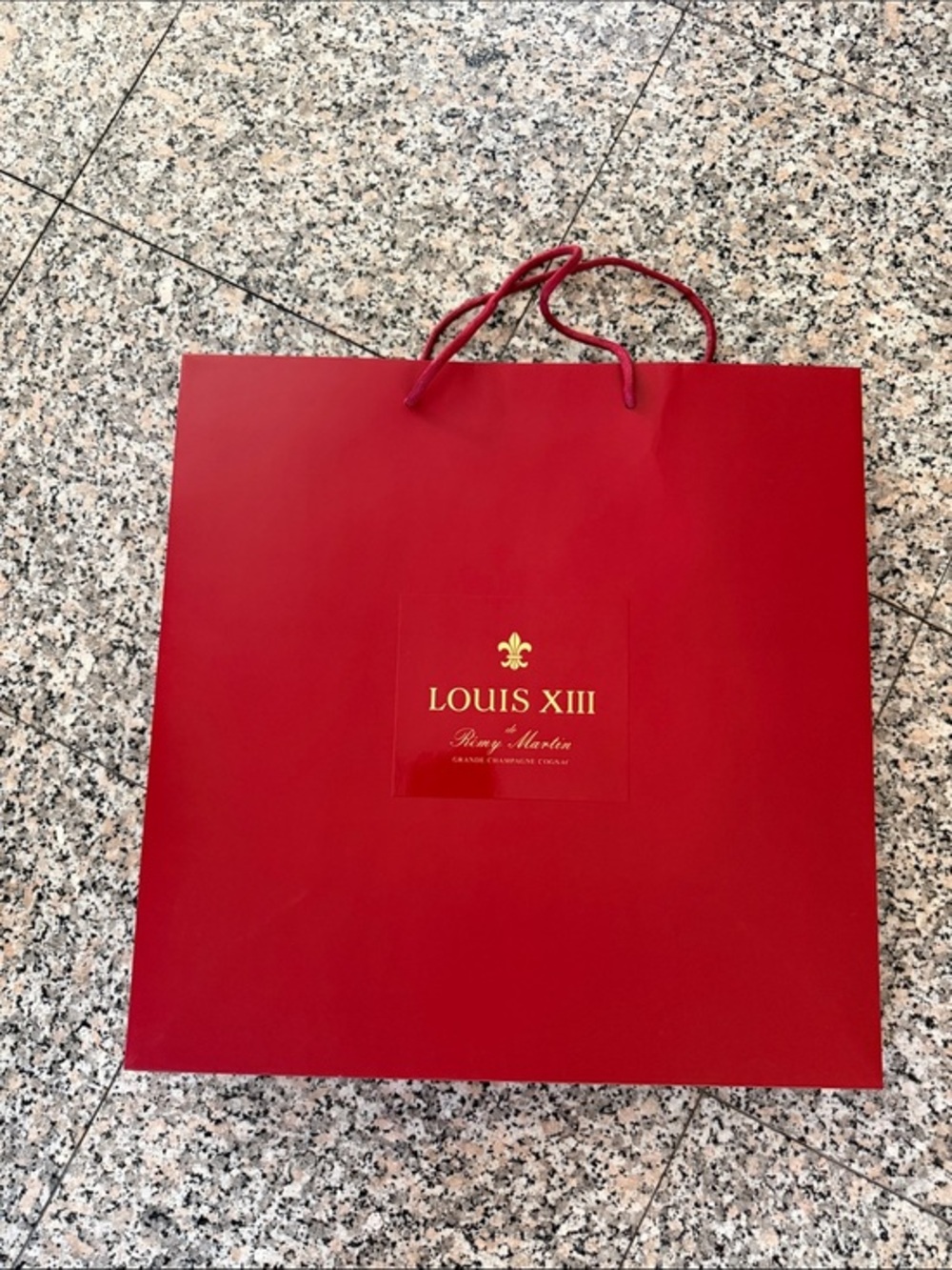 Red Paper Shopping Bag with Rope Handles